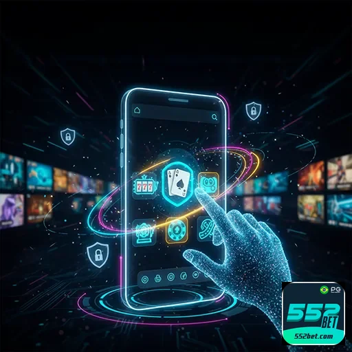 Página da 552bet exibindo opções de apostas na plataforma móvel 552bet-App06.