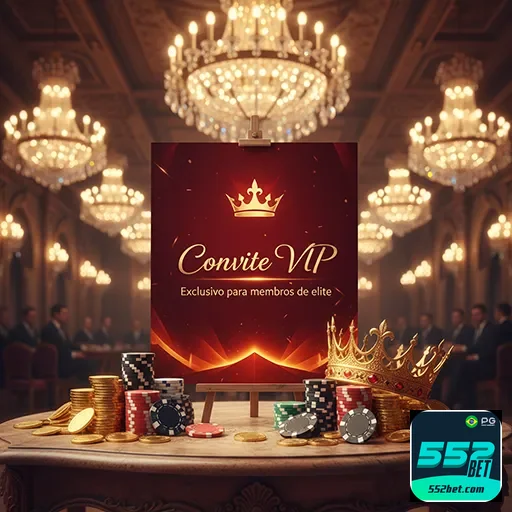 Imagem promocional do 552bet mostrando o código VIP06 para vantagens exclusivas na plataforma.